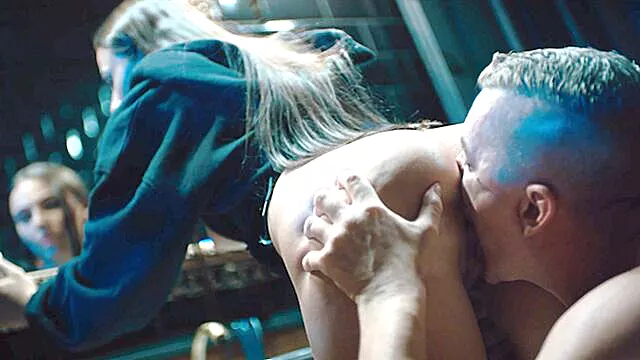 Seductive Steve Q and Milan Cheek at time freeze clip