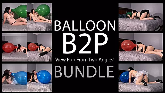 Dual Angle Balloon Blow2Pop Bundle Red Blue Green 17 inch B2P - Kylie Jacobs - MP4 1080p HD