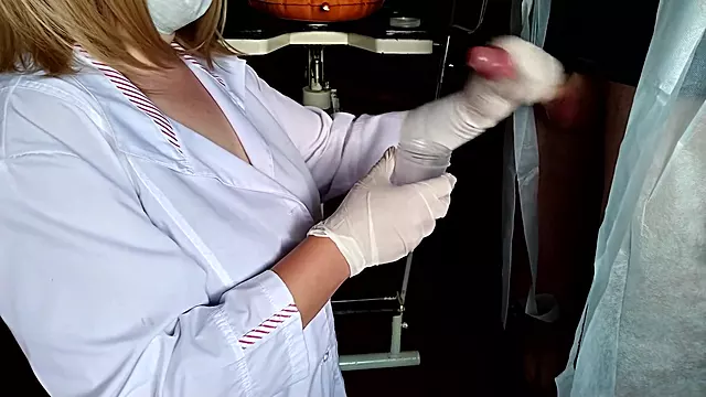 Suddenly Cummed On The Nurse While Taking The Sperm Analysis