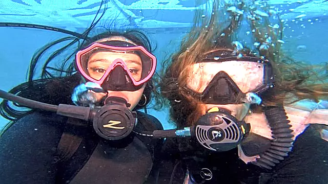 Pleasing Your Underwater Scuba Fetish with Nathalia and Raven