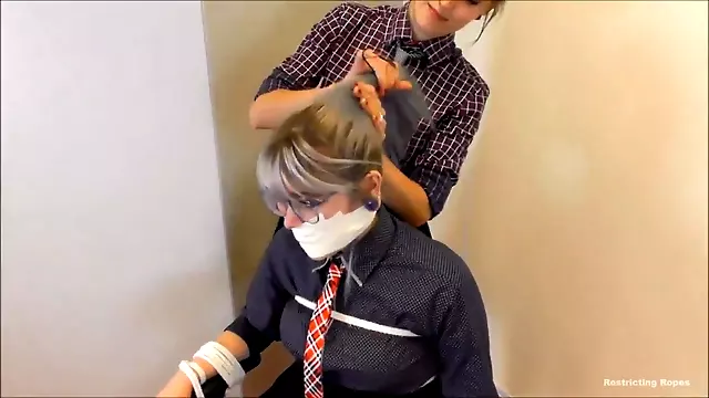 Office gals the restrain bondage payback