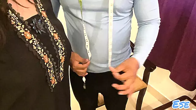 Hot Sister-in-Law Learns Tailor Work and Gets Measured by Sammy Sins in HD Hindi Audio
