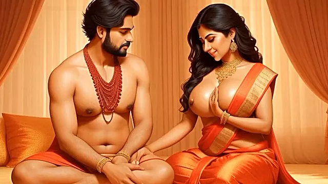 3D animated cartoon featuring Indian aunty in a wild sex adventure