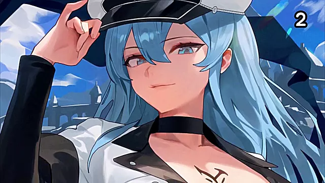 Esdeath shows you how to be her cumslut in a JOI