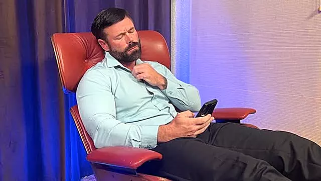 Boss Joey Jerks Off Barefoot & In Dress Socks
