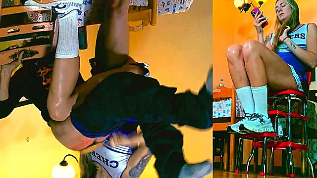 Soinding, Alt Und Mädchen, Spanking Übers Knie, Strenges Spanking