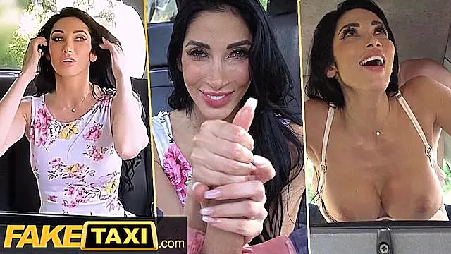 Clea Gaultier's fake taxi scene by Fake Taxi