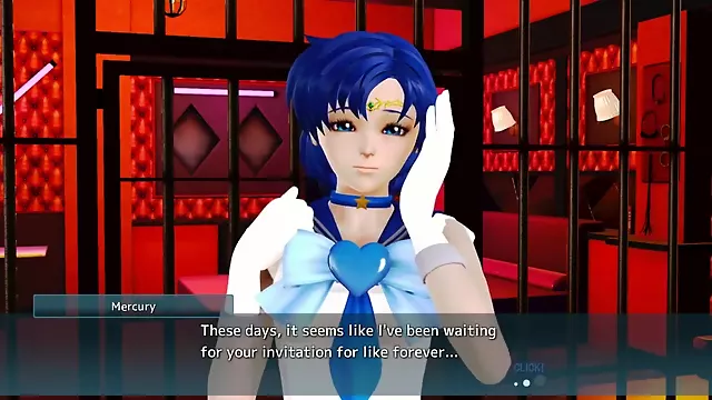 Letting Sailor Mercury do all the work (Honey Select: Sailor Moon)