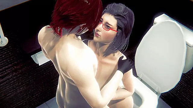 Animatore, Hentai Senza Censura, Orgia, Sesso In Bagno