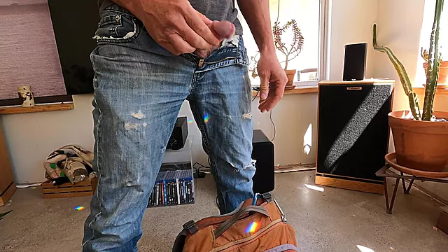 Masturbace V Džínách, Džíny Outdoor, Rifle Močení, Masturbace Outdoor, Masturbace Pee, Masturbace Solo