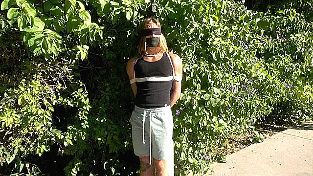 Back On The Court Basketball Star Axel Is Blindfolded, Gagged And Tied To the Baseball Hoop Before His Gym Shorts Are Pulled Down To Embarrass The Jock! 1080p Version