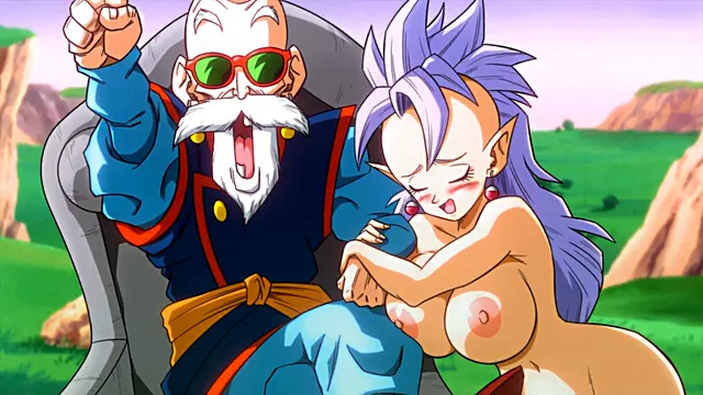 Kame Paradise 3 - West Kai enjoys steamy session with Roshi and his massive sausage (Uncensored)