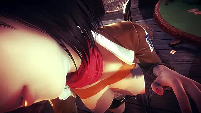 Mikasa Found at Bar in 3D POV Attack on Titan Porn