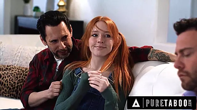 Creepy Social Worker Dominates Pregnant Teen 18+ Madi Collins With Her Stepdad - + 2