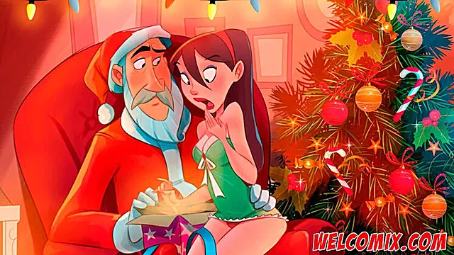 Naughty Home Christmas Hentai - Big Tits MILF Anal & Blowjob