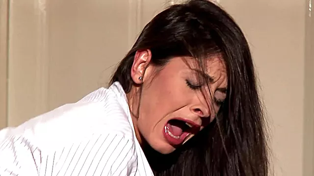 Lucy Lee Moans Loudly During Hard Spanking From Jessica Sanchez