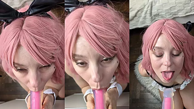 The Best After-Work Service: Bunny Maid Blowjob