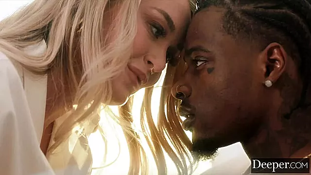 Gorgeous Blonde Natalia Starr Rides Huge BBC Hard in Doggystyle - Deep Throat & Pussy Licking