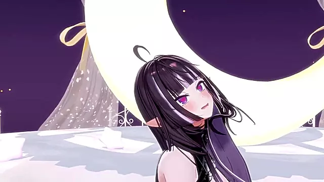 KPop MMD Nympho VTuber Gets Gagged Screwed Hard in Hentai Overwatch cosplay