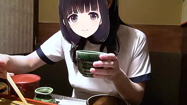 I-Cup College Slut in Gym Clothes Bursts In, Strips at Izakaya