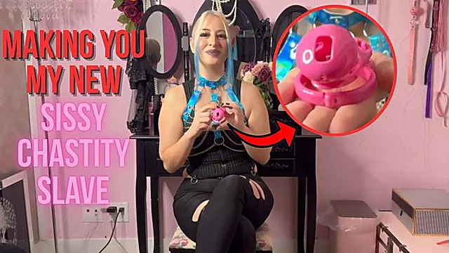 POV I'm making you My new sissy chastity slave! Goddess Lilith sissy training, chastity
