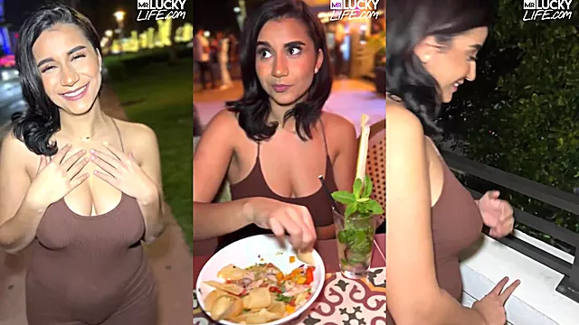 Sinning On South Beach With Mesmerizing Brunette Roxie Sinner