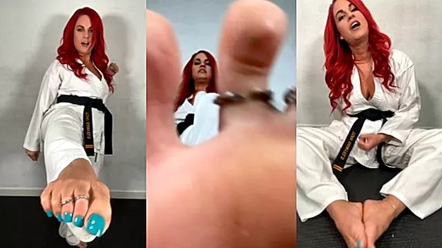 Ball Bust Foot Job 1