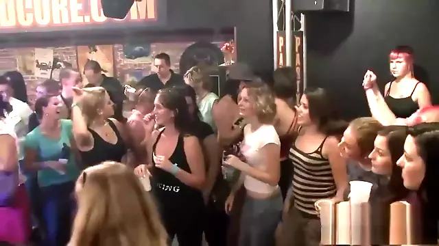 Lovely honeys have fun at the club