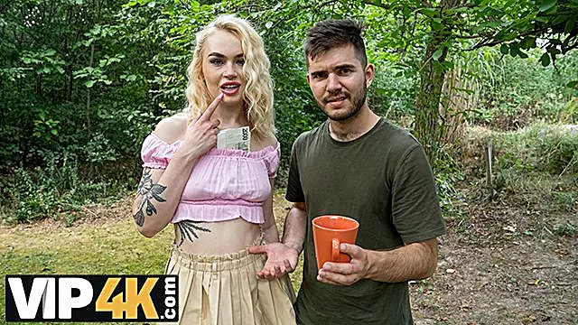 Bouncy Steve and Greta's tattooed blonde action