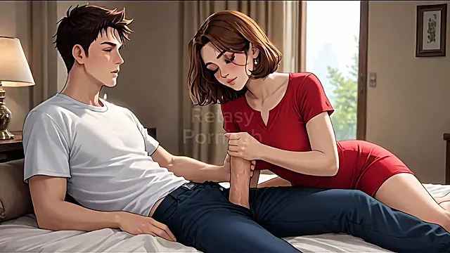 My stepmother gives me my first sex lesson / subtitled