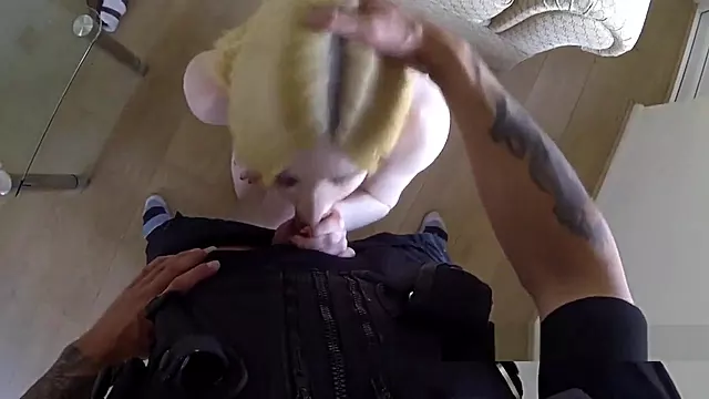 Fake cop bangs pale busty English blonde