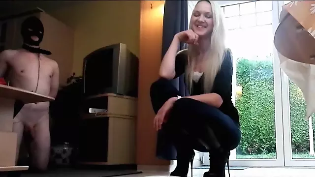 Rollenspiele, Blond, Female Domination, Gesichtspunkt, Fetisch