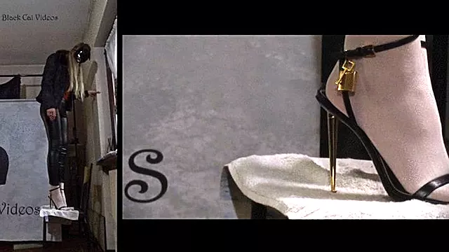 tongue crush under Alice sandals (two view)