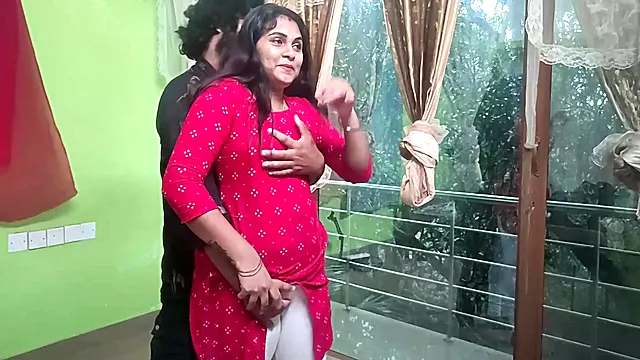 Valentine S Day - Vaishnavy And Sharun Raj Ass Romance In Churidhar, Ass Kissing Romance By Mallu Couple, Hot Ass Press And Ass Kissing Romance