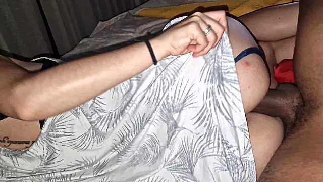 Silent Spooning Sex with Stepbrother to Avoid Getting Caught