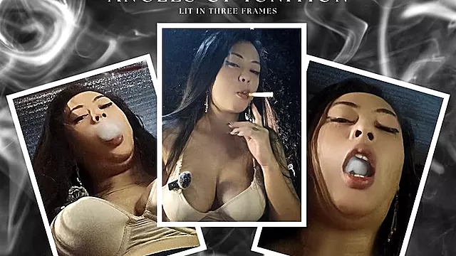 Asiatique Et Black, Noir Vintage, Fetiche Noir Ebony, Noir Long T, Fumeuses Black Qui Fument