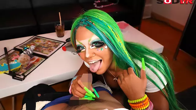 A Real-gal Hooker With Dark Skin You Can Fuck At Karaoke - Japanese Alt-girl With Wild Hair