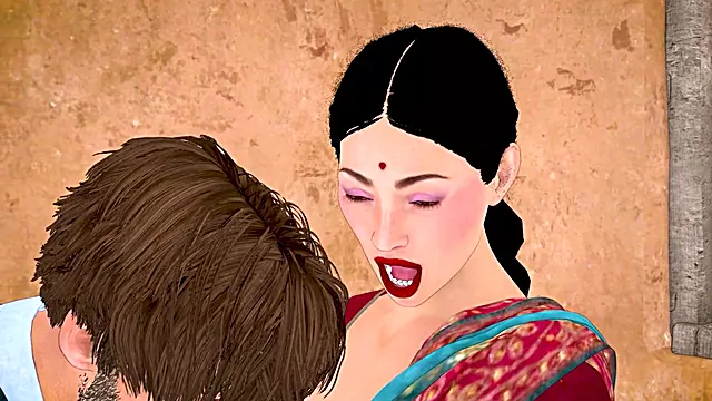 Desperate bhabhi satisfies her craving with the landlord's hard dick