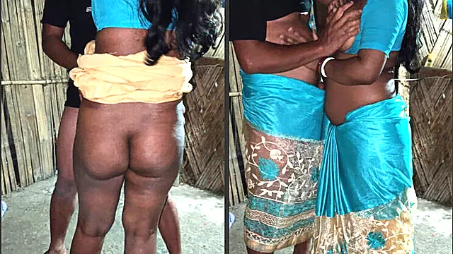 Desi Bhabhi in Hot Saree Fucks Lover at Midnight - Semadarling