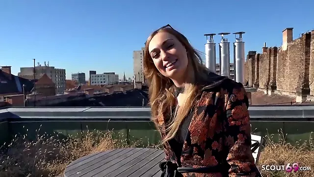 GERMAN SCOUT - Fashion Teenie Model Liza Talk to Sodomized for Cash