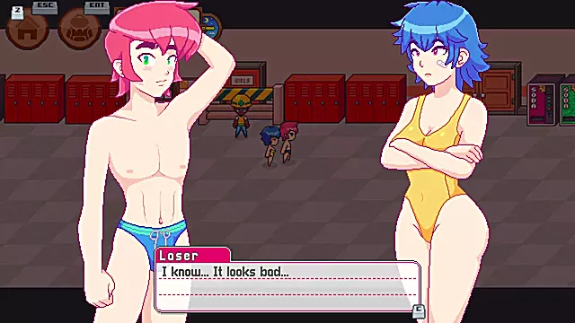 Mother, laser button, anime
