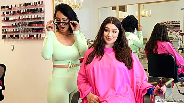 Beauty Salon Boner Bonanza With Kyle Mason, Alyx Star, Lauren Pixie, Dustin Wolf - Brazzers