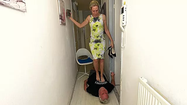 Danielle Trampling Bare Foot & Heels 4