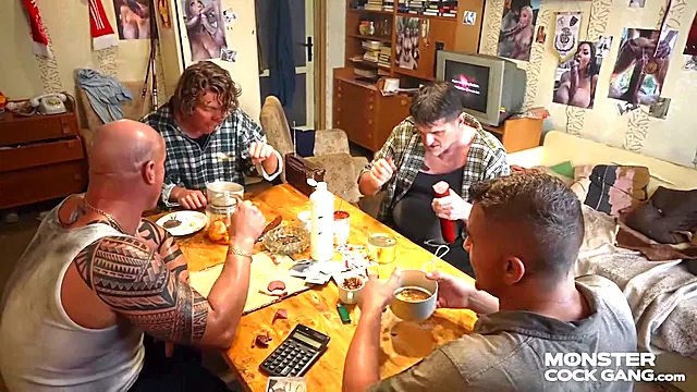 MONSTER COCK GANG: Petite Stepdaughter Shared with Mates (E02)