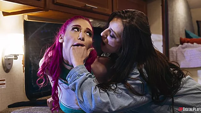 Aubree Valentine's Wild Threesome Passion Explodes in Cheerleader Heat