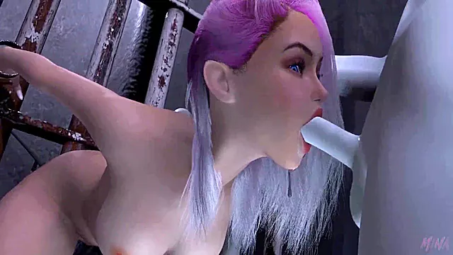 Vtuber locked up in super naughty prison and stretched open in both holes