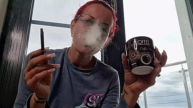 Addicted to Morning Smoke Cigarettes & Coffee Routine