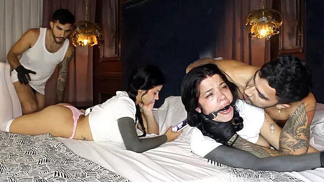 Hardcore Rough Sex - Latina Teen Tied Up & Dominated by Stranger - Creampie Finish