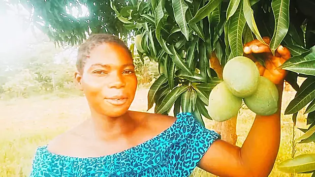 Enjoying some self-love under my mango tree
