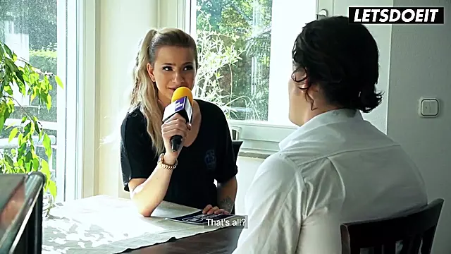 Blonde German MILF Teases Him Then BEGS For His Cock